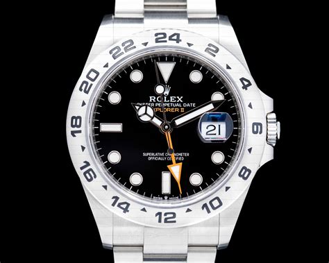 rolex explorer ii blackout|rolex explorer ii black price.